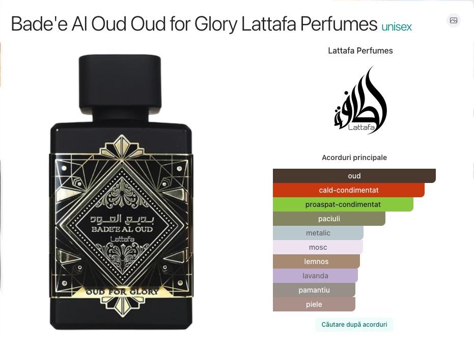 note badee al oud oud for glory